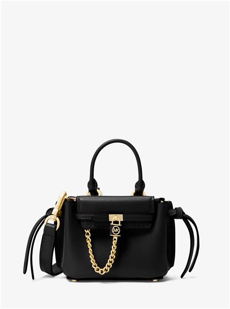 michael kors hamilton sign leather crossbody|Hamilton Legacy Micro Leather Belted Crossbody Bag.